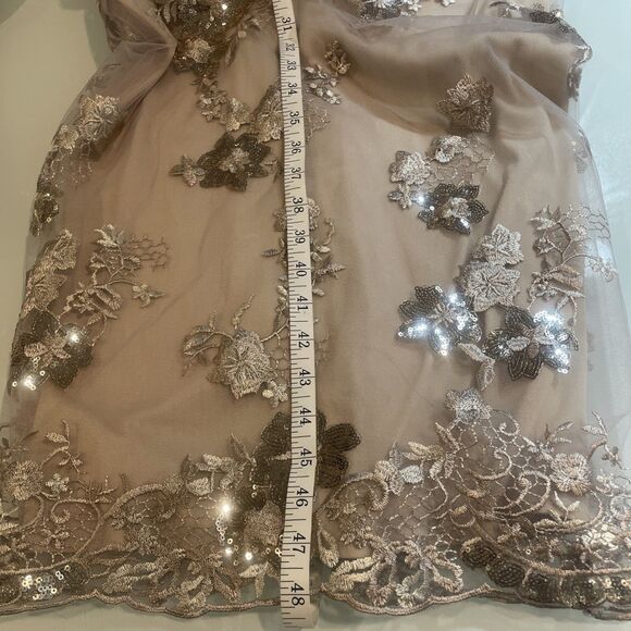 NWT Mac Duggal Mocha Long Sleeve Midi Dress Sz 6 Retail $338 - Picture 16 of 16